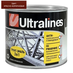 Эмаль-грунт по ржавчине 3в1  красно-коричневая  1,8кг РАДУГА  Ultra Lines