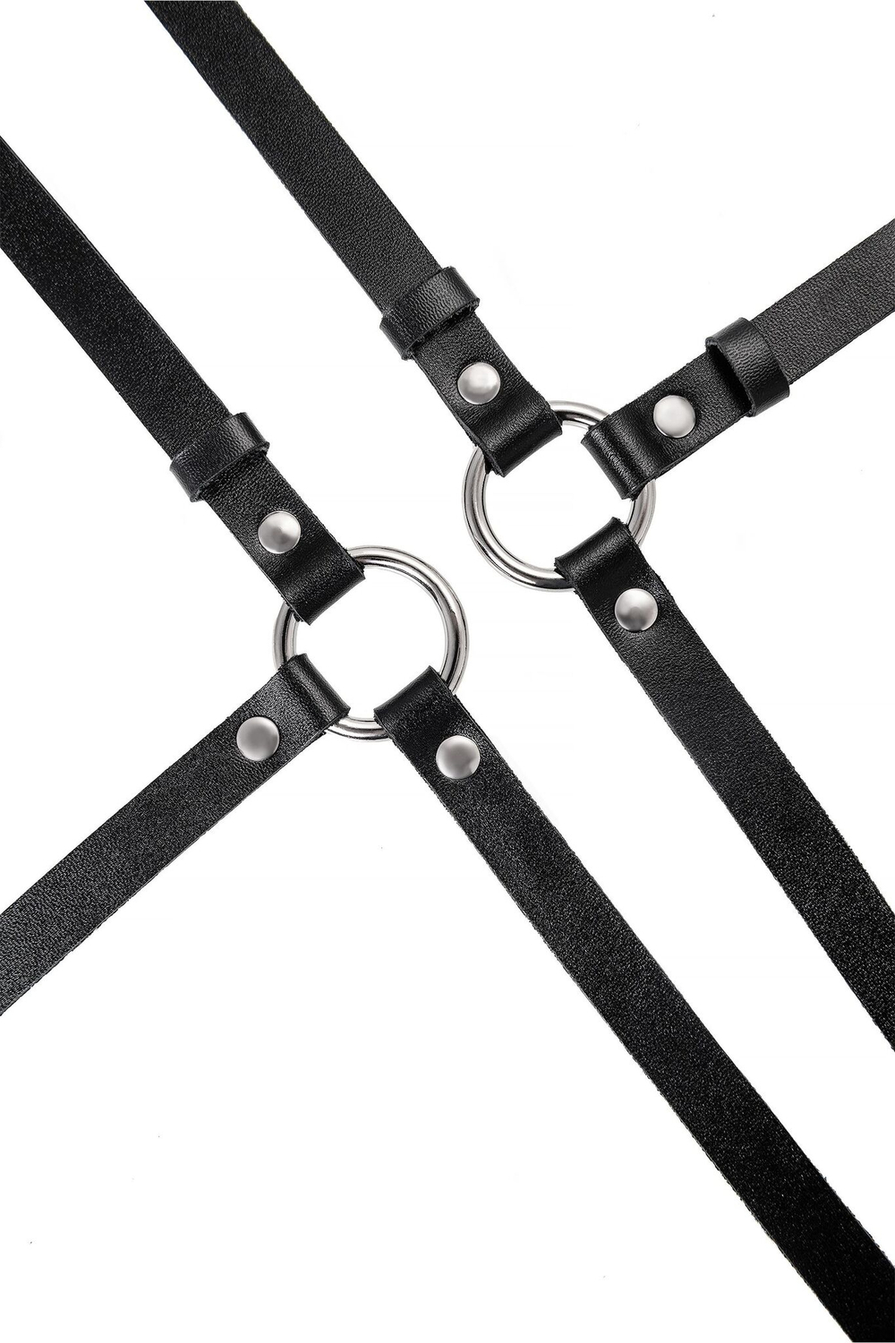 Черная кожаная портупея «Осанка»