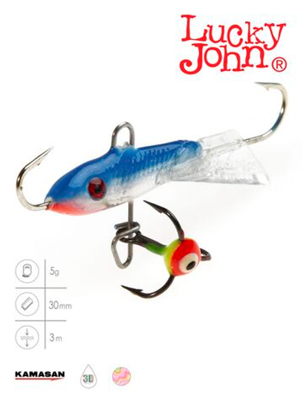Балансир LUCKY JOHN Classic №3 (+тройник), цвет 15H, арт. 81301-15H