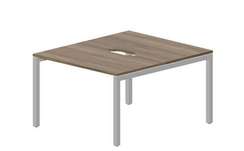 Составной стол Polo на 2 рабочих места 1180х1366х750мм (2 эргономичных выреза)