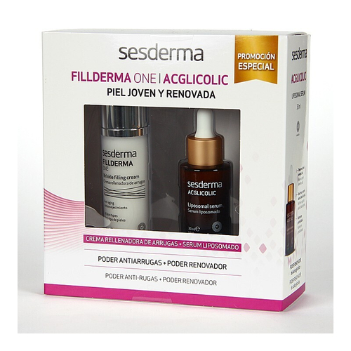 Sesderma Подарочный набор: ACGLICOLIC Liposomal serum - Липосомальная сыворотка с гликолевой кислотой, 30 мл + Fillderma Nano One - Крем для заполнения морщин, 50 мл