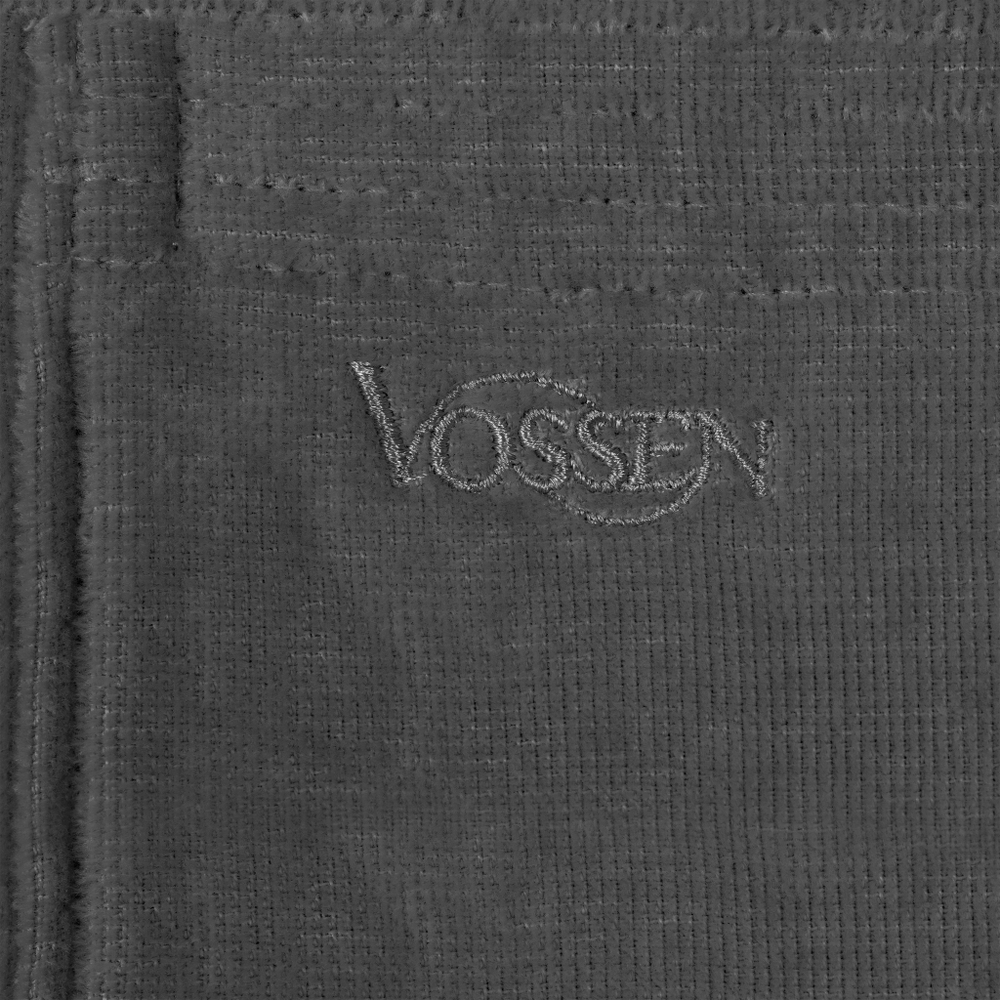 Халат велюровый Vossen Texas flanel 740 серый