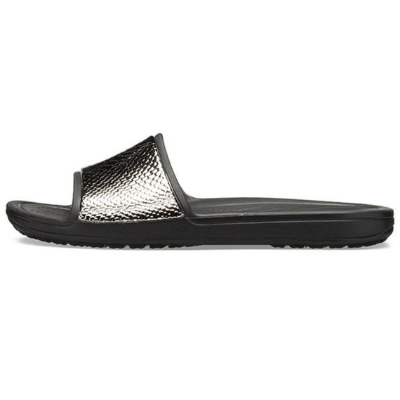 Crocs Sloane Metaltext 'Black'