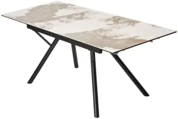 Стол ЛИБЕРТИ 140 Pandora, керамика / Латте каркас
