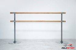 2-х уровневый мобильный (переносной) хореографический станок «Элегант» (нерж. сталь)