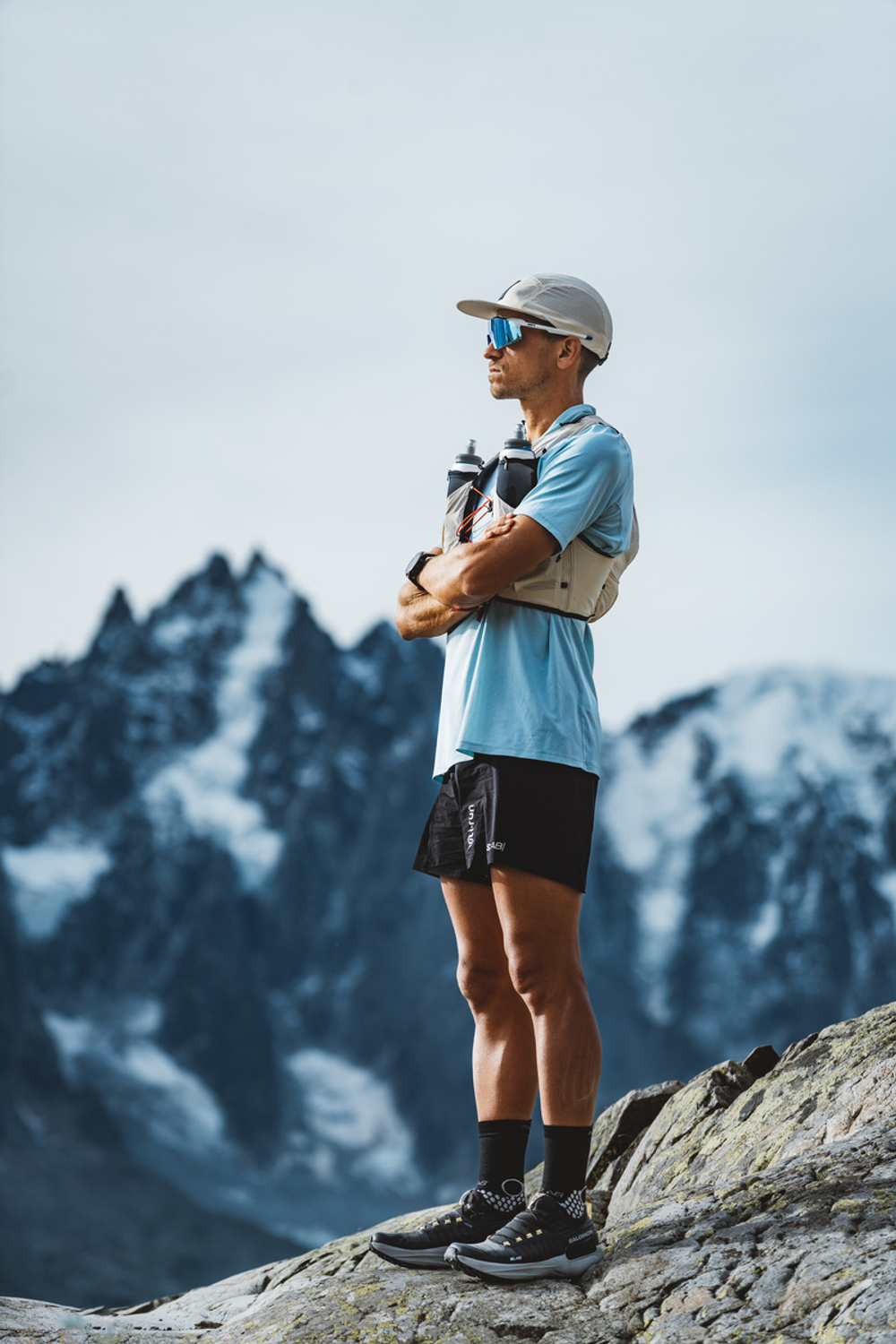 Спортивные очки 100% AEROCRAFT Matte White - HiPER Blue Mirror Lens