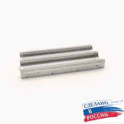 Форма для выпечки багетов 2-х секционная 38х19.5 см