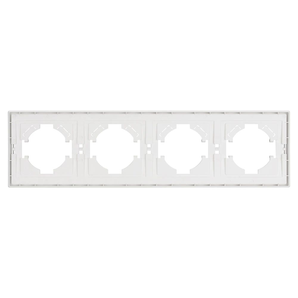 Рамка пластиковая FRM-TENDO-SFPL-4-WH (Arlight, Матовый белый) 054656