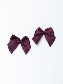 Бантик пришивной слива 2.5 см, 3 см