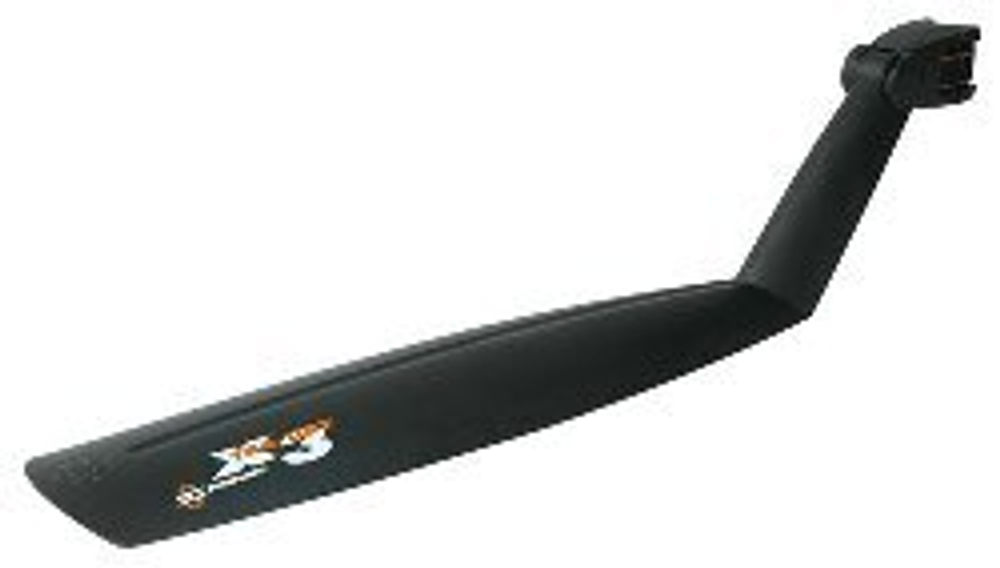 Крыло заднее 24-28" X-TRA-DRY, крепеж б/съемный за подсед. столбик, шир. 95мм, пластик, черн.