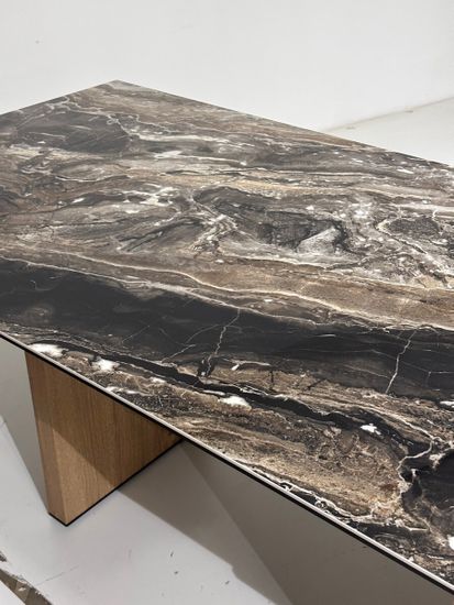 Стол МОЦАРТ 200 AMADEUS POLISHED, керамика / Дуб монтана