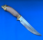 Надежный нож Сокол Дамаск, литьё Медведь (Ворсма)