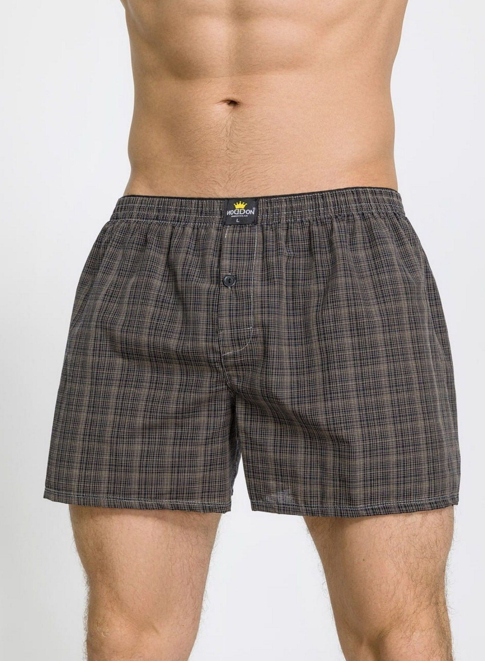 Набор из 3 мужских трусов-шортов в клетку (Размер: XXXL) (Цвет: разноцветный)