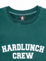 Купить Толстовка Hardlunch Crew с коротким рукавом темно-зеленая Толстовка Hardlunch Crew с коротким рукавом темно-зеленая