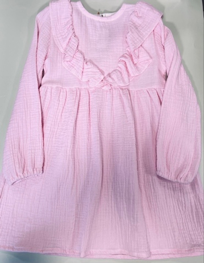 Платье с воланом из муслина