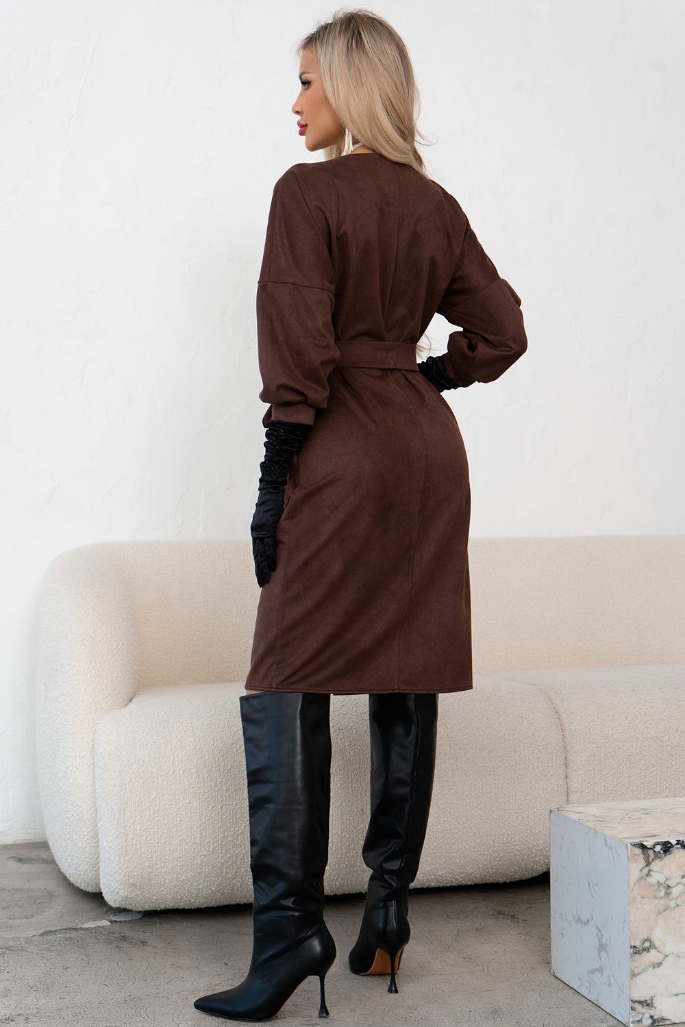 Платье Стефани (мокко мусс)-52р-р Р11-1239/2 Nikol