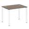 Metal System Стол письменный на П-образном м/к БП.СП-1 Вяз Благородный/Металл Белый 1000*720*750