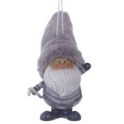 GAEM Фигурка декоративная подвесная "Дед Мороз", L6 W7 H11 см, 2в.