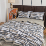 Комплект постельного белья Сатин с Одеялом 100% хлопок 160x80 на резинке OBR133