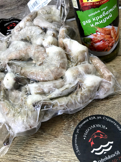 Креветка ваннамей сыромороженая