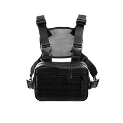 Нагрудная сумка ТАЙНА экокожа черная