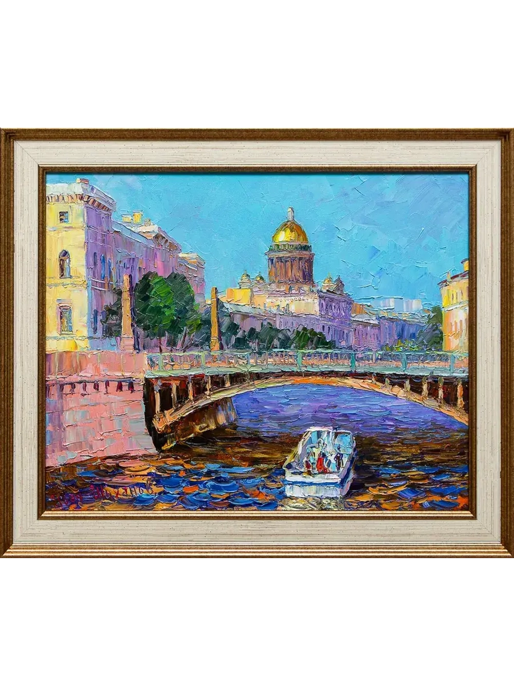 Картина маслом "Поцелуев мост" Шиханов
