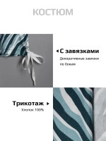 Летний костюм для девочки, футболка и кюлоты