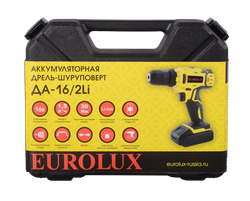 Дрель-шуруповерт Eurolux ДА-16/2Li