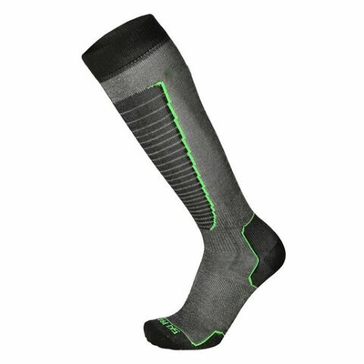 Носки MICO Basic ski 155 nero verde fluo