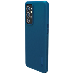 Тонкий жесткий чехол синего цвета от Nillkin для смартфон Oneplus 9RT, серия Super Frosted Shield