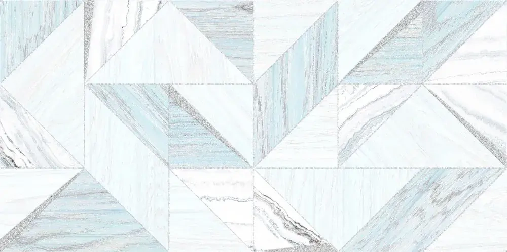 Декоративная плитка ALMA Ceramica DWU09NRT006 North 50x24.9 голубая глянцевая под дерево