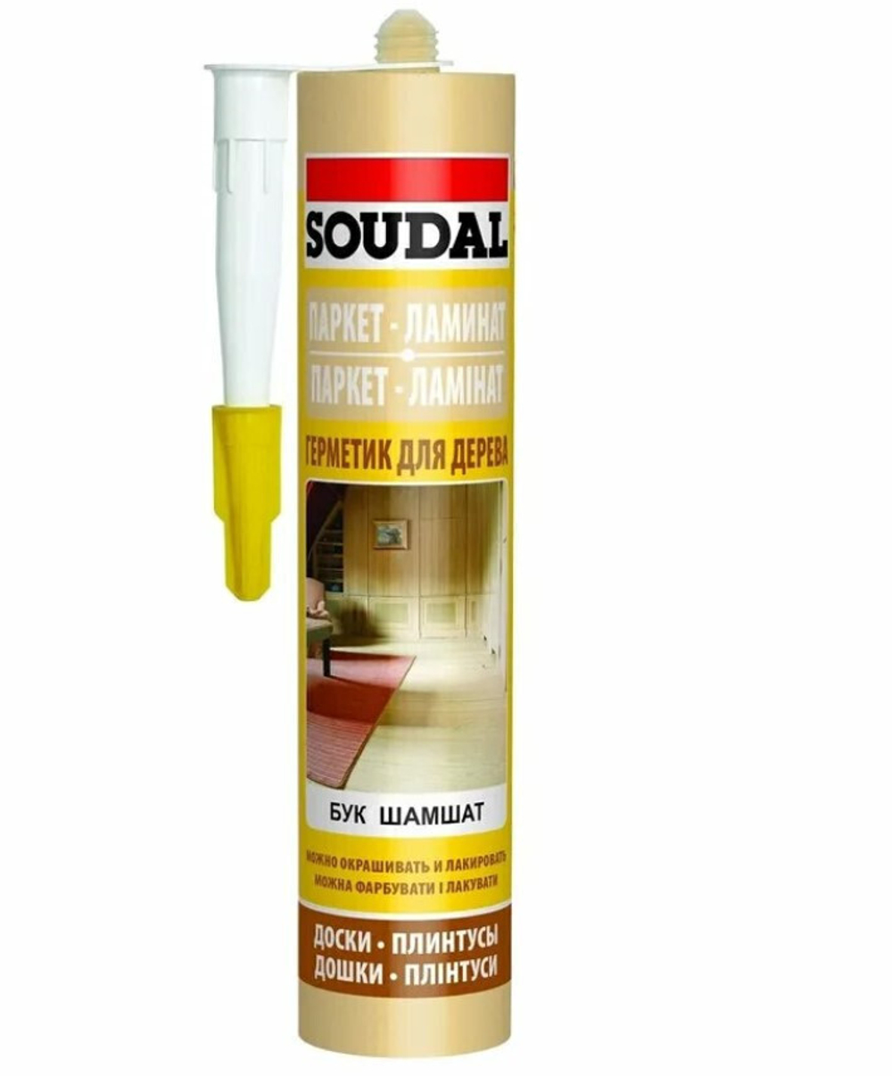 Герметик Soudal акриловый для паркета под дуб 280 мл