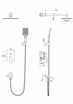 Душевая система встраиваемая WONZON & WOGHAND FIT WW-88939009A-CR хром