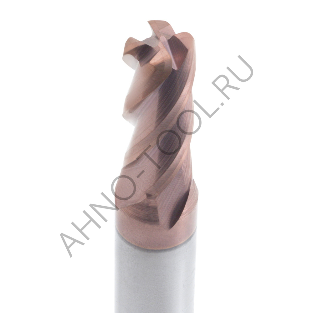 Фреза твердосплавная радиусная   5мм (L=50, l=13, хв=6) Z4 35° по стали, нерж., чугуну, с радиусной