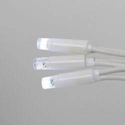 ULD-F90PRO S5M-050-SWK WH Гирлянда светодиодная. 5м. без вилки. Статическое свечение. Соединяемая. 50 светодиодов. Белый свет 6000K. IP67. Провод белый. ТМ Uniel