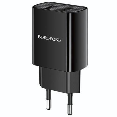 Зарядное устройство Borofone BA53A 2.1A 2xUSB Black