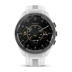 Умные часы Garmin Approach S70 (42 мм) с черным керамическим безелем и белым ремешком