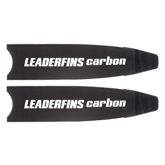 Лопасти Leaderfins Pure Carbon с наклейкой 20° белая отбортовка