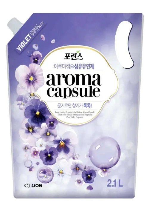 Кондиционер для белья с ароматом фиалки LION Aroma capsule 2.1 л