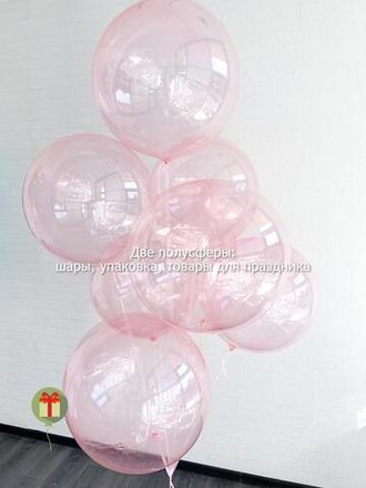 7 розовых шаров бабл