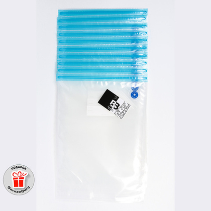 60 л набор из 10 многоразовых вакуумных Zip пакетов BerezaBurg