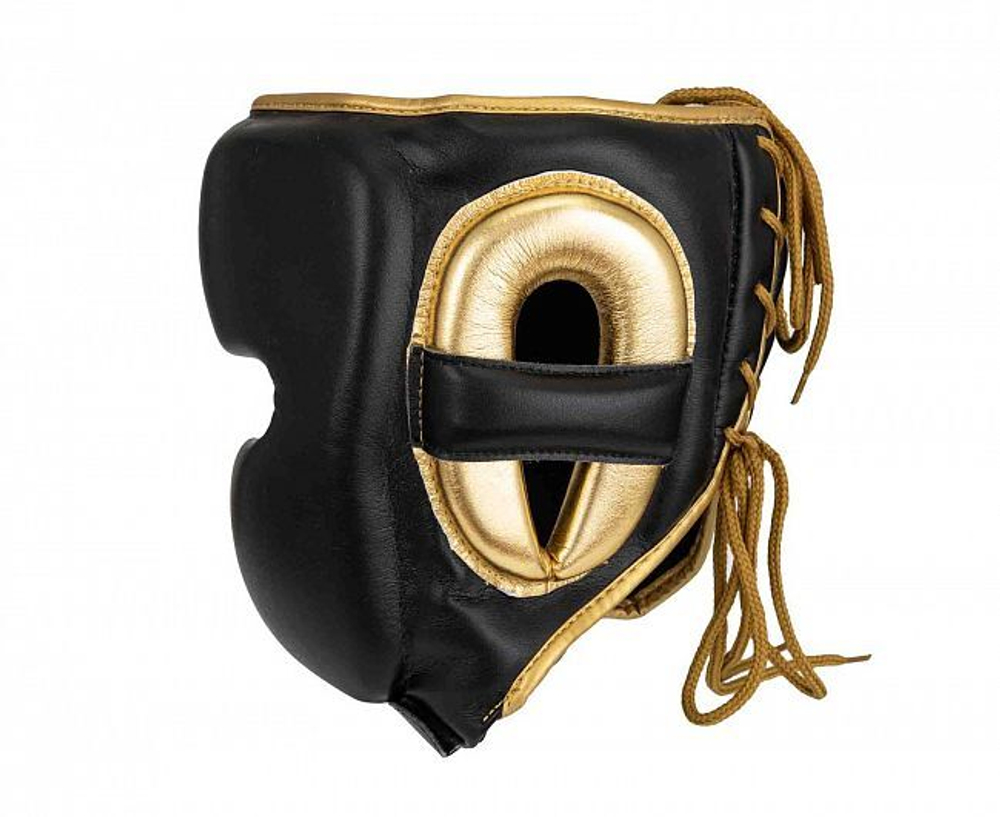 Шлем боксерский AdiStar Pro Head Gear черно-золотой adiPHG01M