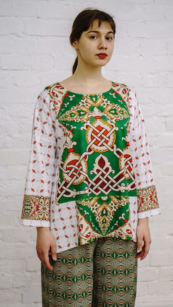 Комплект (туника и брюки) "Русский орнамент"