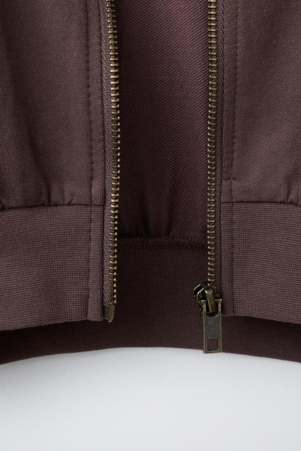 ZARA ХУДИ С РЕЛЬЕФНЫМ НАДПИСЬЮ, КОРИЧНЕВЫЙ