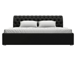 Кровать интерьерная Сицилия 200, Черный, Экокожа, 120901