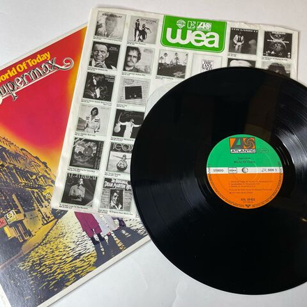 Винтажная виниловая пластинка LP Supermax World Of Today (Германия 1977) Lovemachine