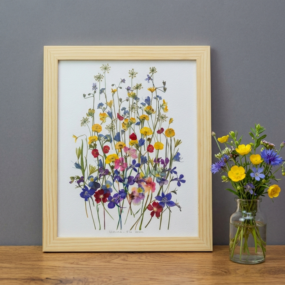 Картина из цветов “Луговое настроение”