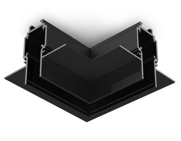 Коннектор угловой для встраиваемого шинопровода под ГКЛ 13мм GL1971 BK чёрный Magnetic standard 48V 10mm Ambrella