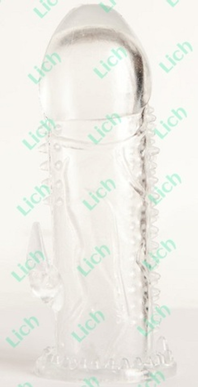 Прозрачная гелевая насадка с рельефом