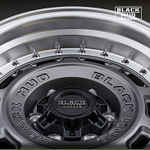 ?Диск колёсный литой BLACK MUD M580C R17 8,0 ET0 Matte Gunmetal/Machine Lip